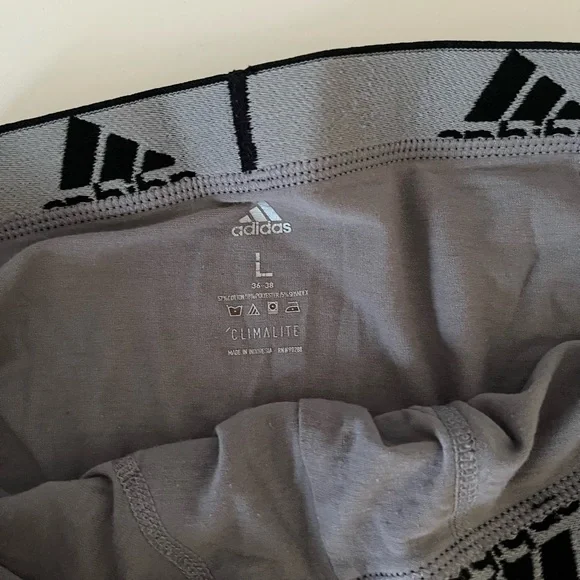 adidas Men's Lightweight Compression Shorts in Black and Gray Bundle - Picture 10 of 12